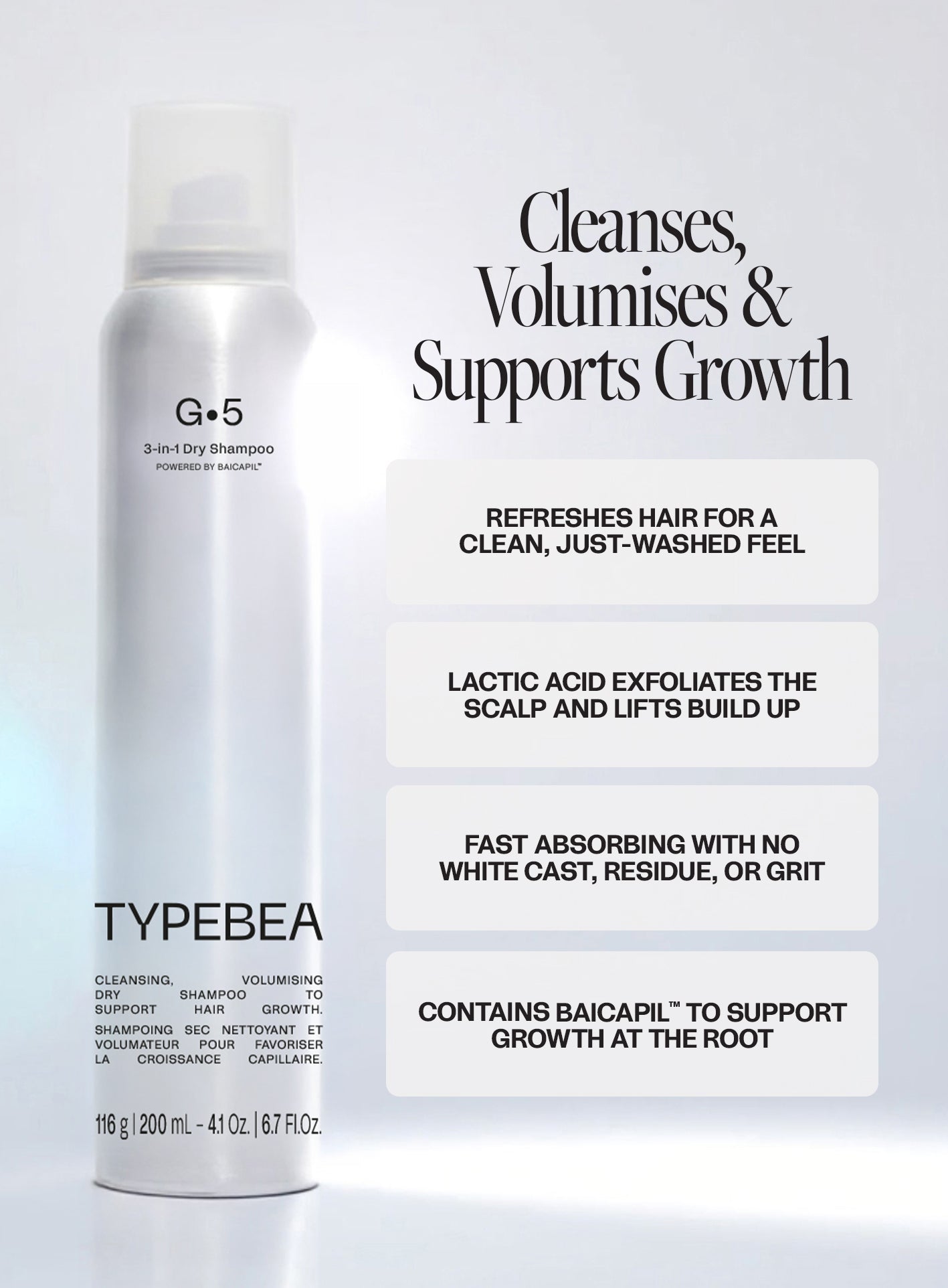 Travel Size - 3-in-1 Hair Growth Dry Shampoo 