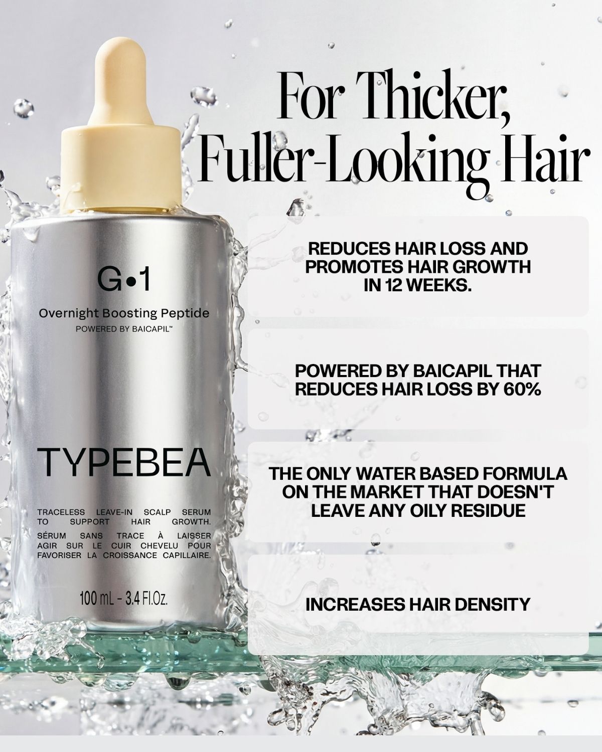 Travel Size - Overnight Boosting Peptide Hair Growth Serum