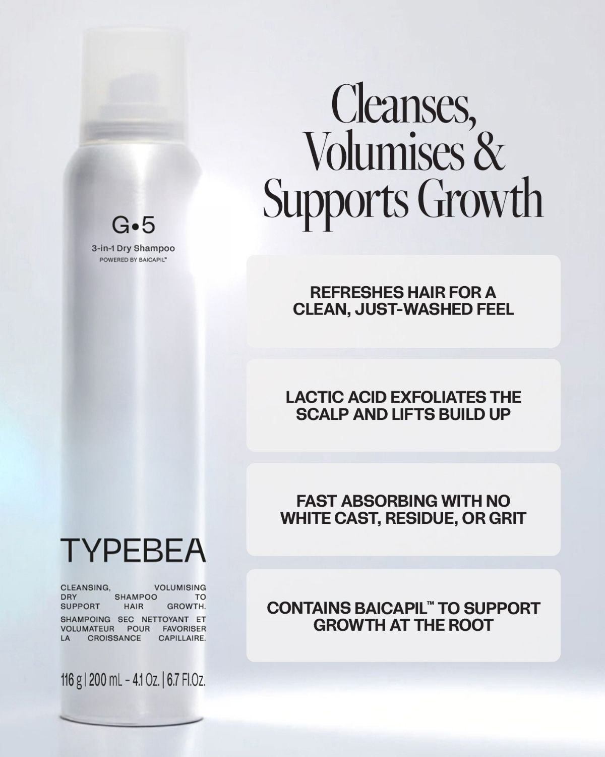 Travel Size - 3-in-1 Hair Growth Dry Shampoo 