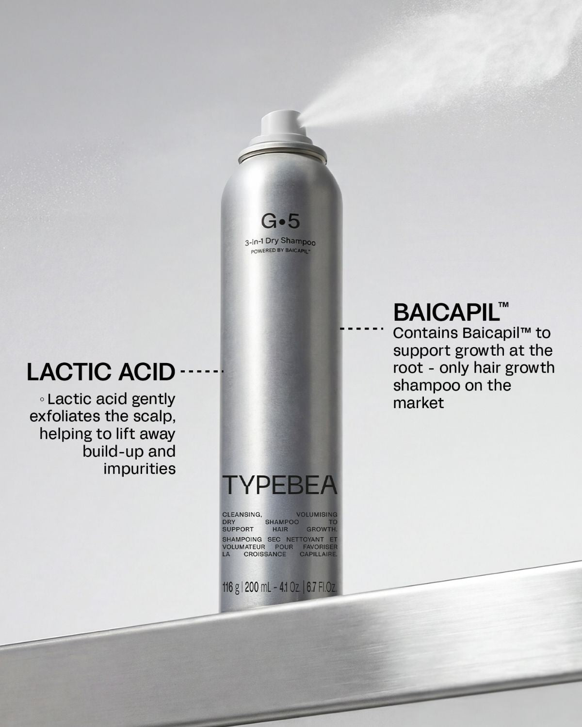 Travel Size - 3-in-1 Hair Growth Dry Shampoo 